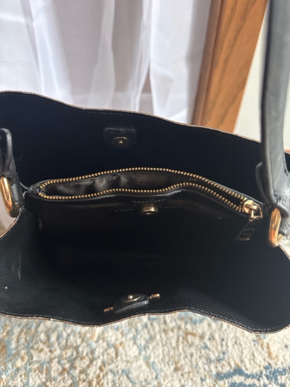 Coach Black Signature Tote with Gold Hardware - Picture 5 of 5